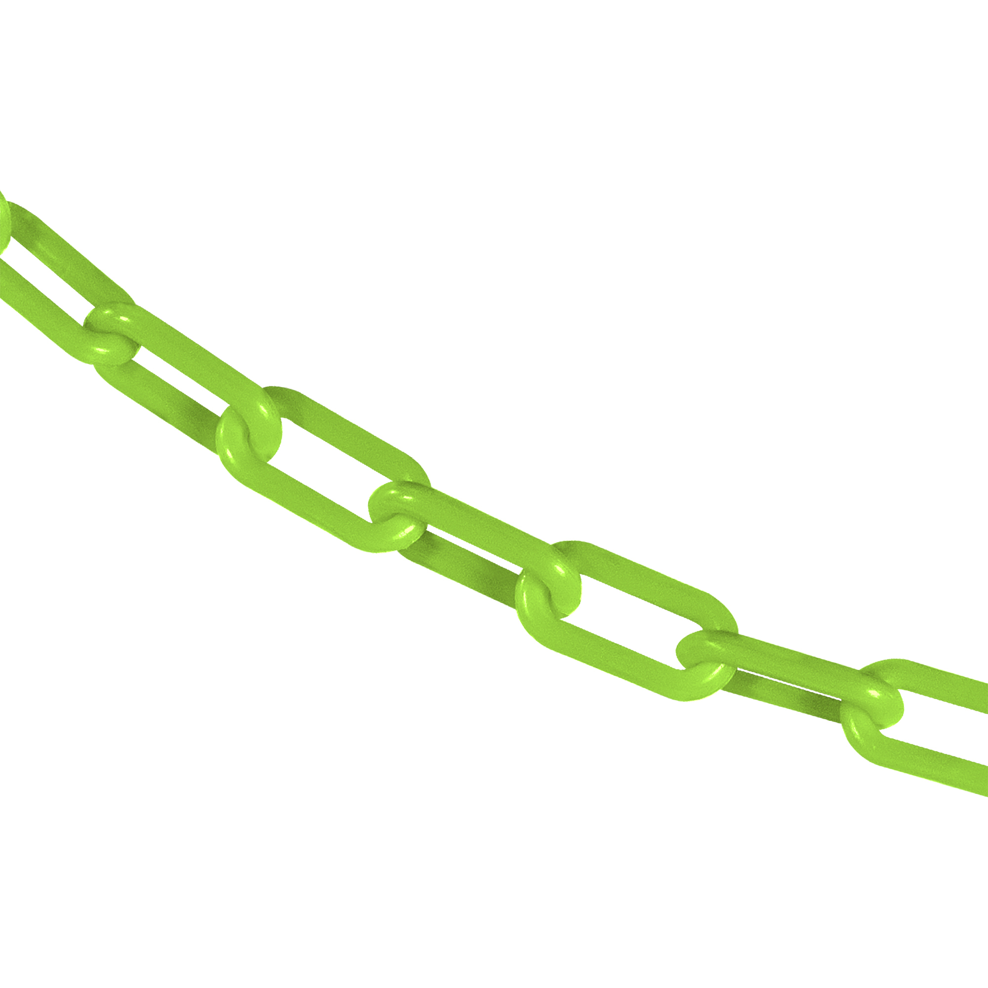 Mr. Chain Plastic Safety Chain — 1.5in. x 500ft., Safety Green, UV-Resistant, Model# 30014-500